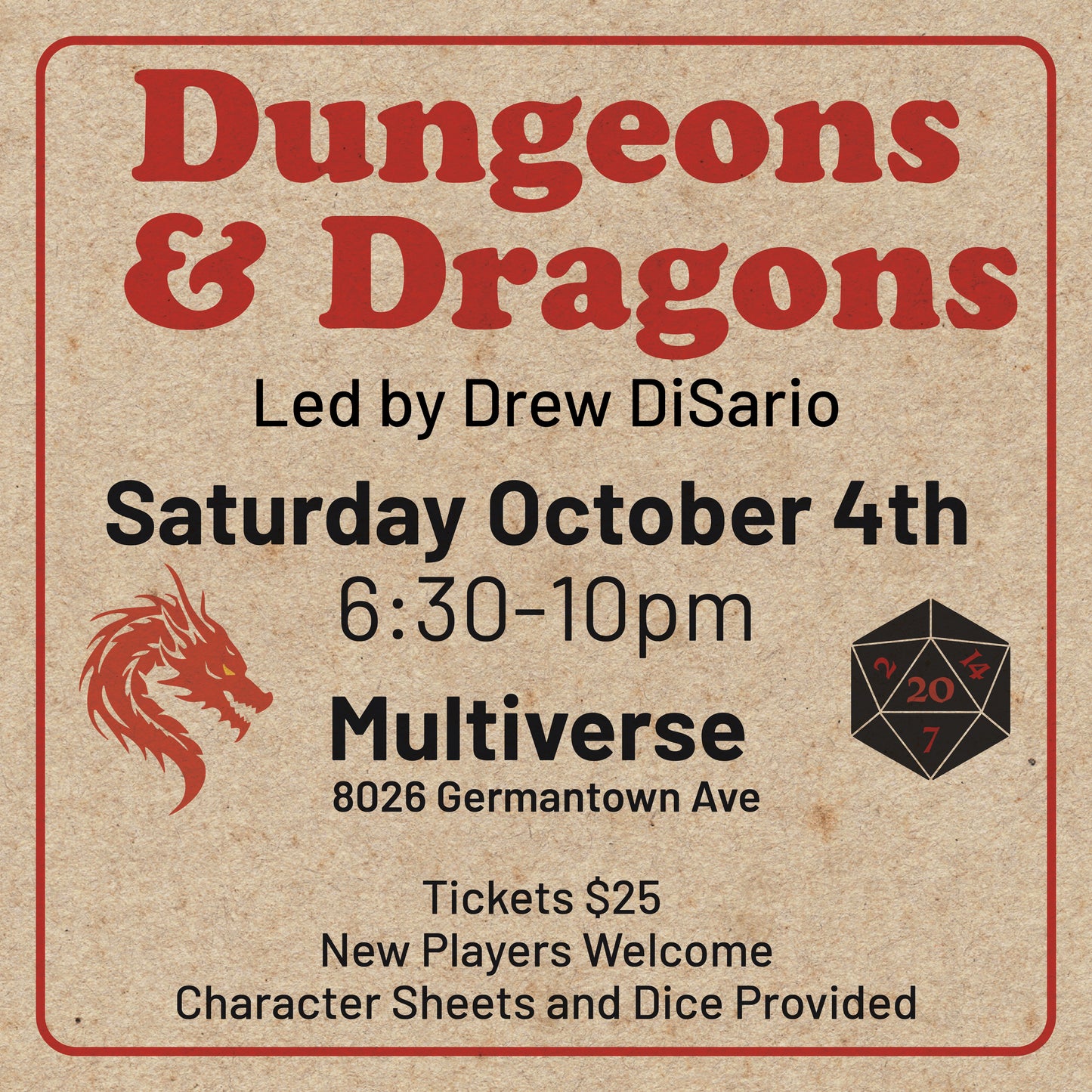 Dungeons & Dragons Game Night
