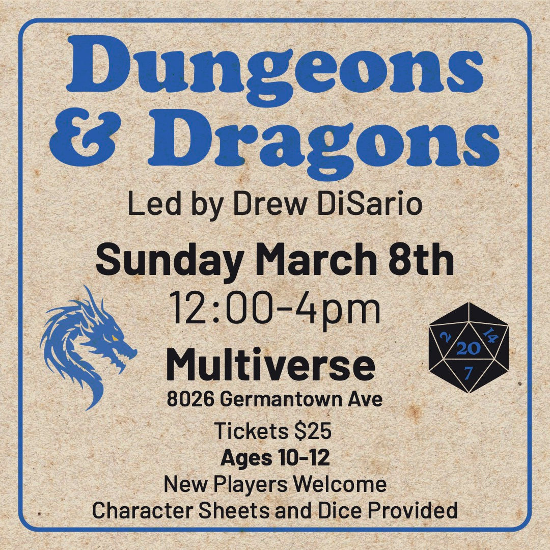 Dungeons & Dragons Tween Game Play--March 2026